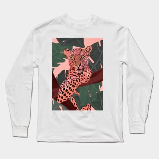 Pink Jaguar Long Sleeve T-Shirt